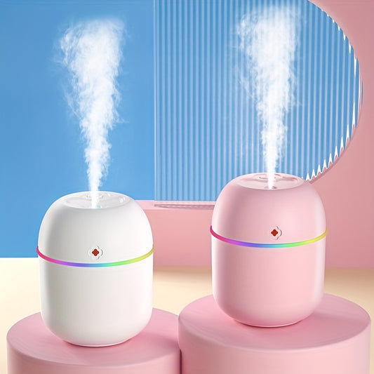 Portable USB Aromatherapy Humidifier – Unscented Mist & Atmosphere Lamp