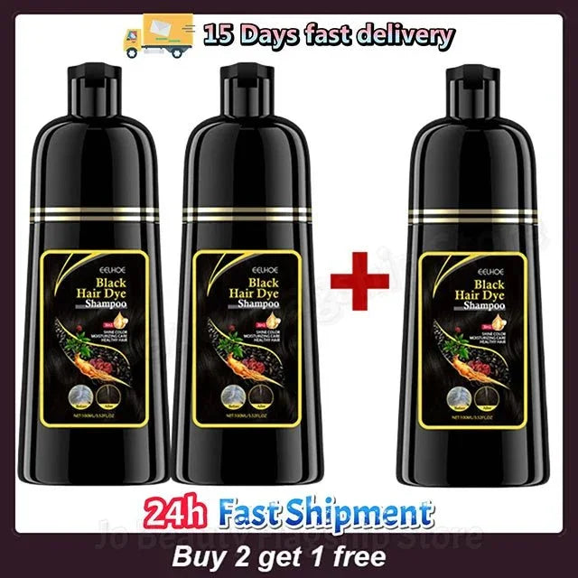 3 - in - 1 Herbal Hair Dye – Grey Coverage for Men & Women - Cindorium