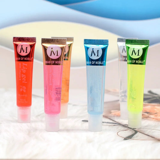 6 Pcs Fruity Lip Gloss Set | Hydrating Clear Gel for Glossy Lips - Cindorium