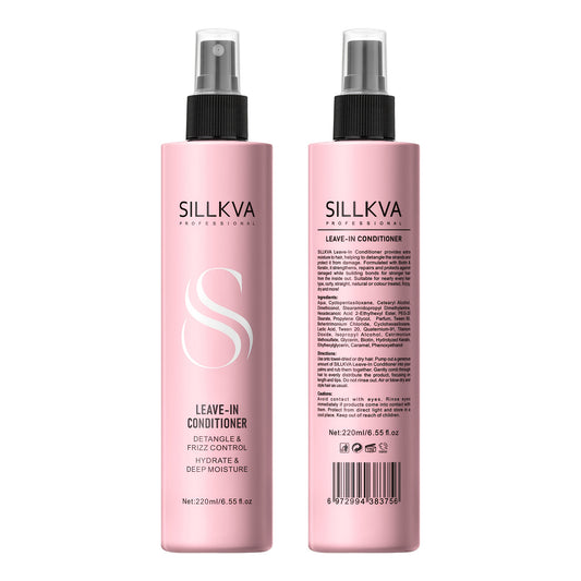 SILKVA Leave‑In Spray – Deep Conditioning Anti‑Frizz Hydration Shield (6.55 fl oz)