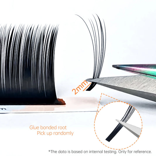 Yelix Camellia Lash Extensions – Soft Natural Multi‑Curl Tray