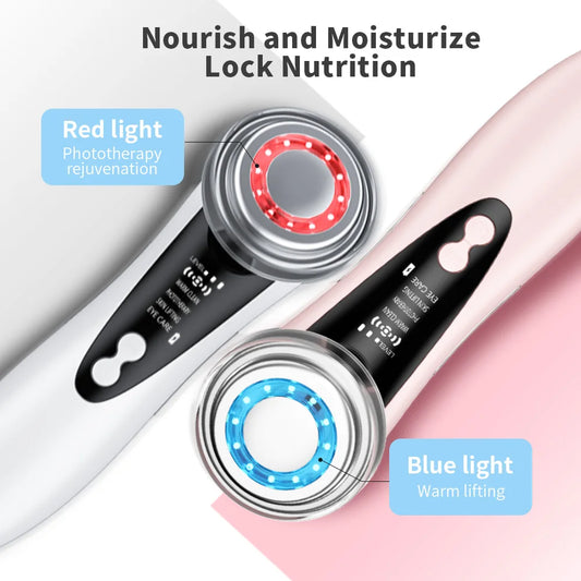 Facial Massager with LED Light Therapy