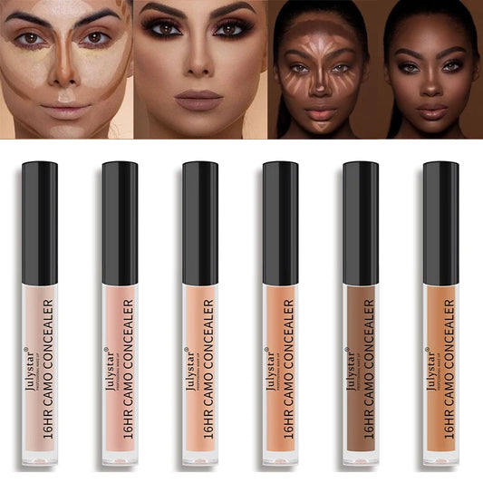 Julystar Liquid Concealer – Full‑Coverage, Waterproof, Natural Finish (6 Shades)