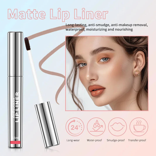 Waterproof Peel-Off Lip Liner & Tattoo Lip Gloss – Long-Lasting Matte Lip Tint bcccndc Official Store