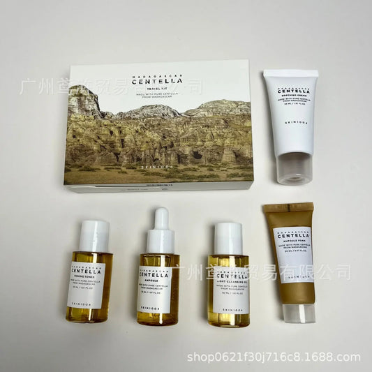 Centella Asiatica Five‑Piece Facial Care Set – Soothing, Repairing & Anti‑Aging Skincare