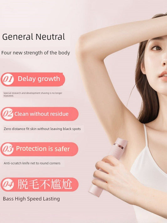 Electric Hair Trimmer – Dual - Head Shaver for Body & Intimate Areas - Cindorium