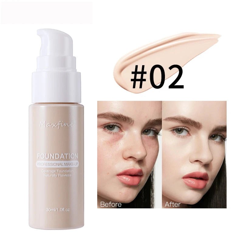 Liquid Foundation & Concealer – Waterproof, Long - Wear Makeup - Cindorium