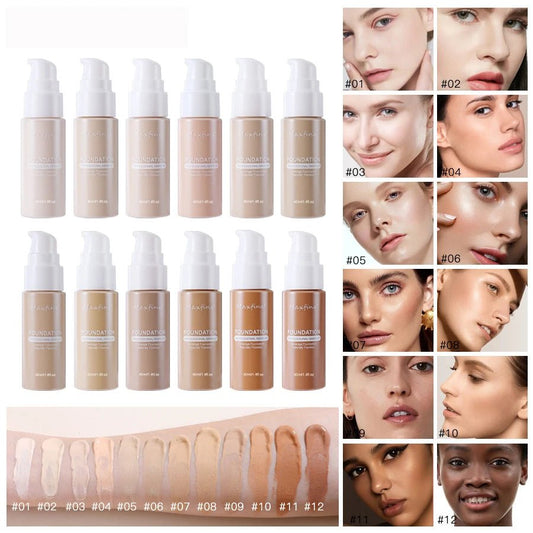 Liquid Foundation & Concealer – Waterproof, Long - Wear Makeup - Cindorium