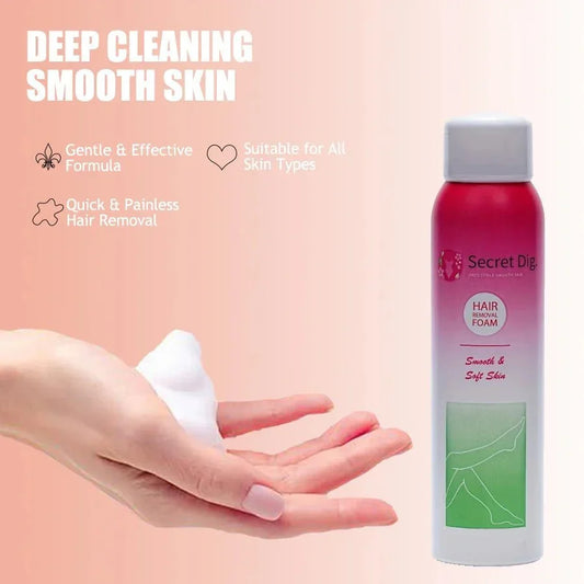 Secret Dig Hair Removal Foam Spray | 100% Natural & Painless Hair Removal - Cindorium