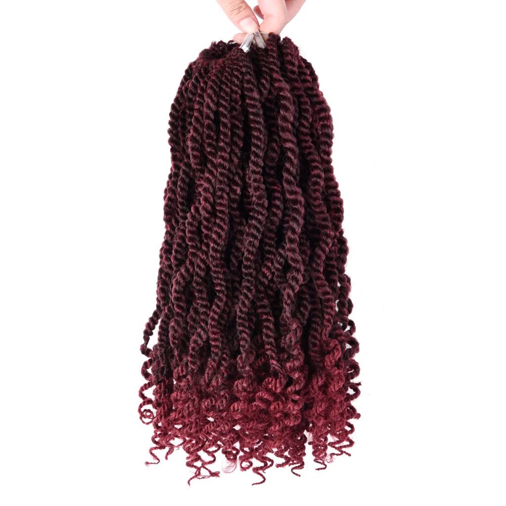 Silike 12" Senegalese Twist Crochet Hair – Curly Ends, 3X Kinky Braids - Cindorium