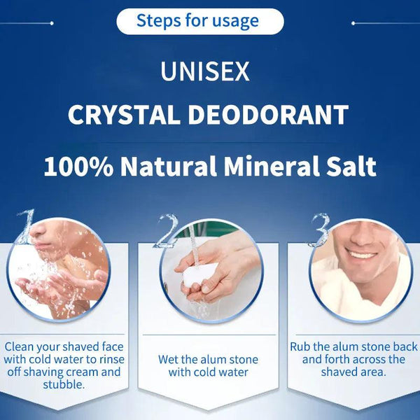 100% Unisex Crystal Deodorant-Unisex - Cindorium