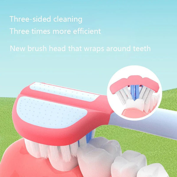 2 - pcs Children's Toothbrush - Three - sided Soft Bristle - Cindorium