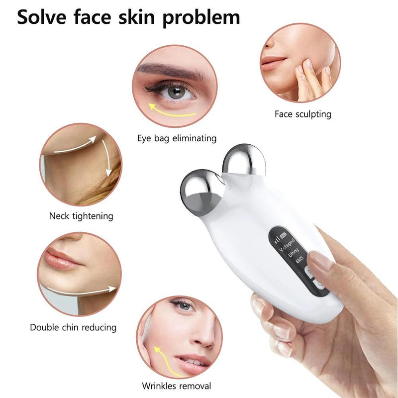 Facial Massager EMS Microcurrent Roller Device - Cindorium