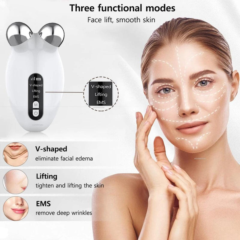 Facial Massager EMS Microcurrent Roller Device - Cindorium