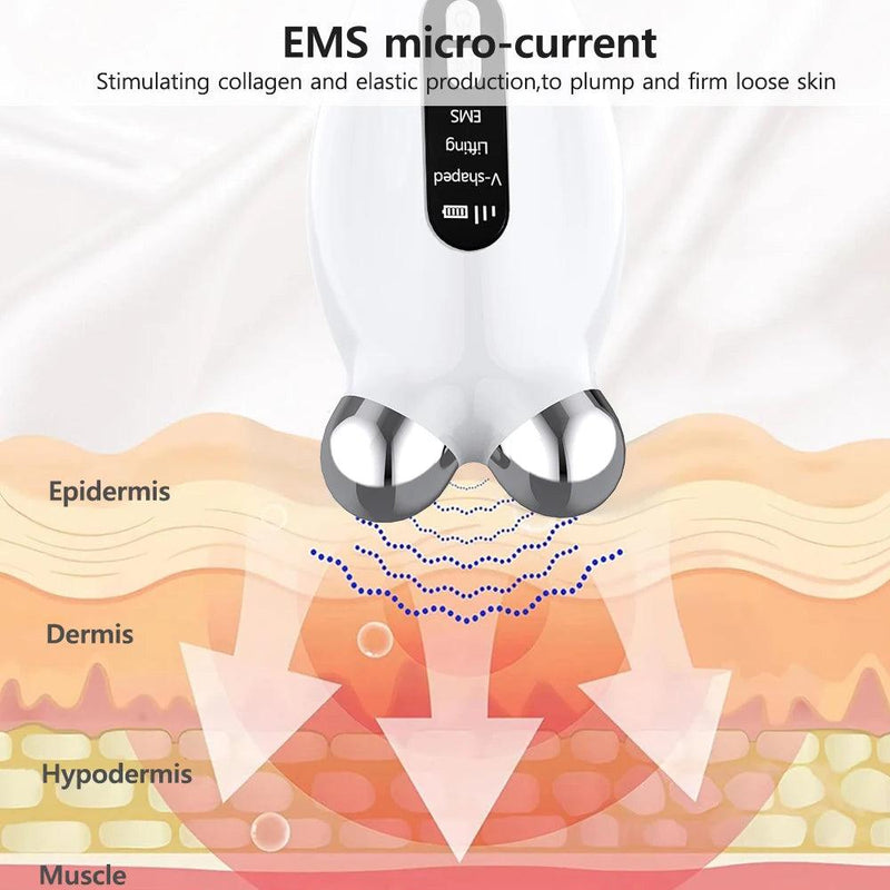 Facial Massager EMS Microcurrent Roller Device - Cindorium