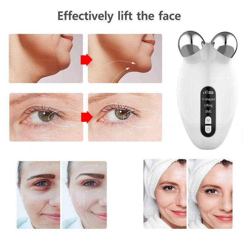 Facial Massager EMS Microcurrent Roller Device - Cindorium