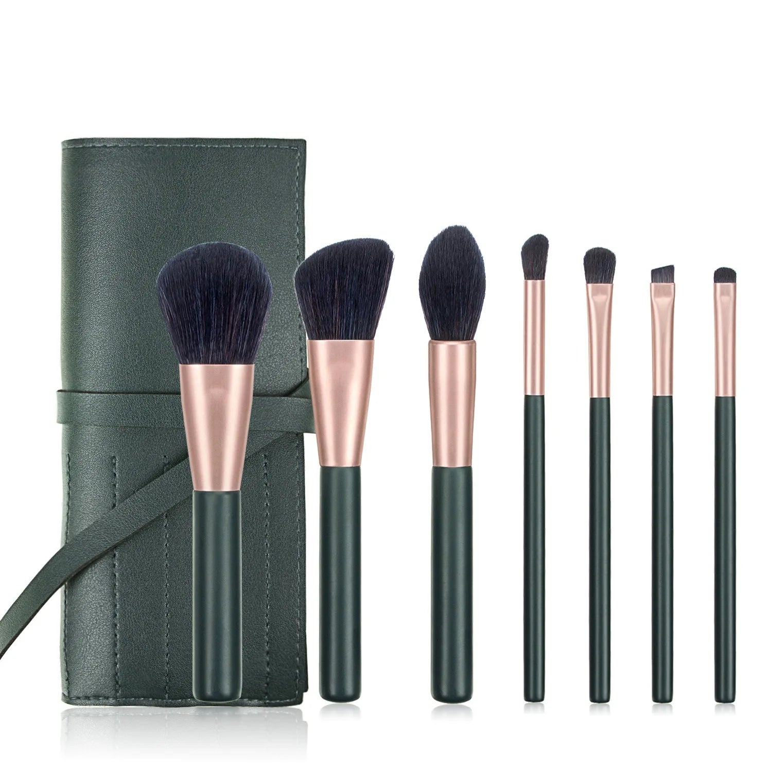 Wholesale Customized Logo Professional Makeup Brush Set Synthetic Vegan 9pcs Makeup Brushes with PU Case  Cindorium
