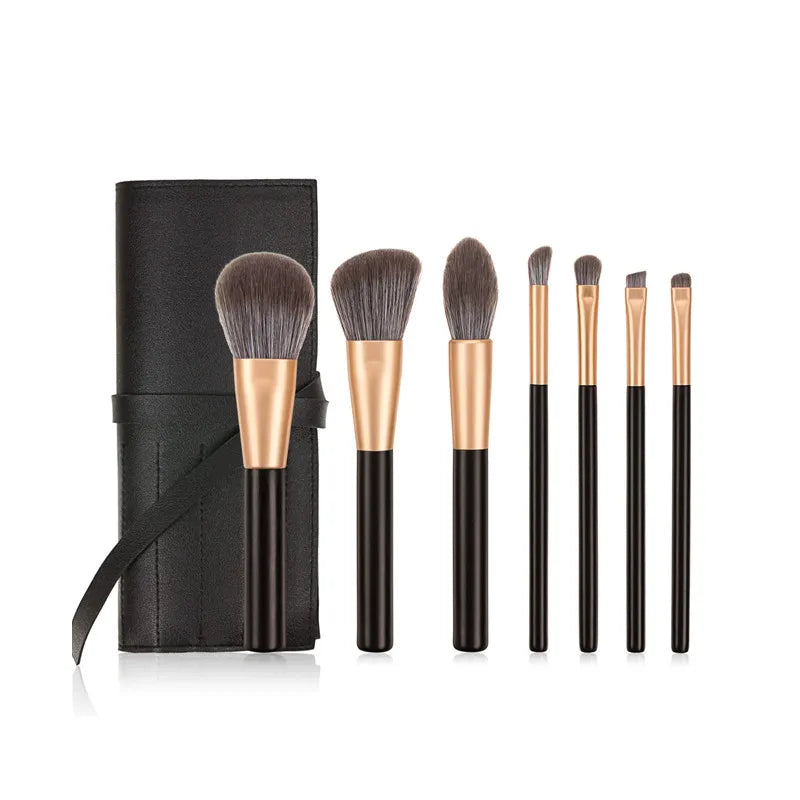 Wholesale Customized Logo Professional Makeup Brush Set Synthetic Vegan 9pcs Makeup Brushes with PU Case  Cindorium