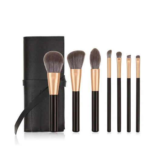 Wholesale Customized Logo Professional Makeup Brush Set Synthetic Vegan 9pcs Makeup Brushes with PU Case  Cindorium