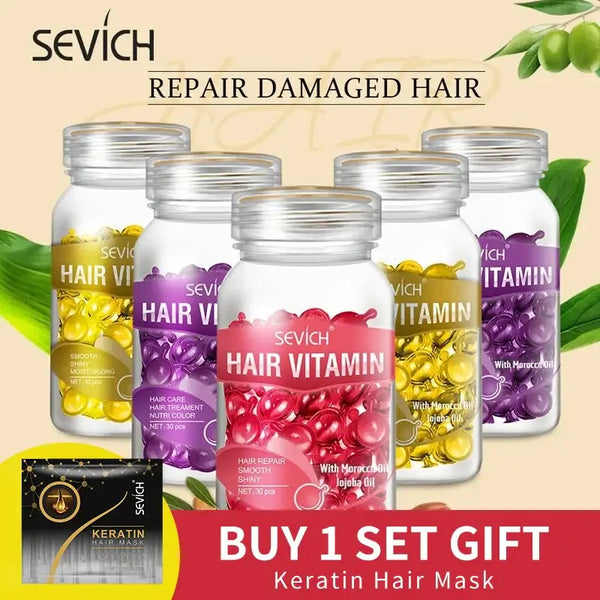 Sevich Keratin Complex Oil Hair Vitamin Capsule Set - Cindorium