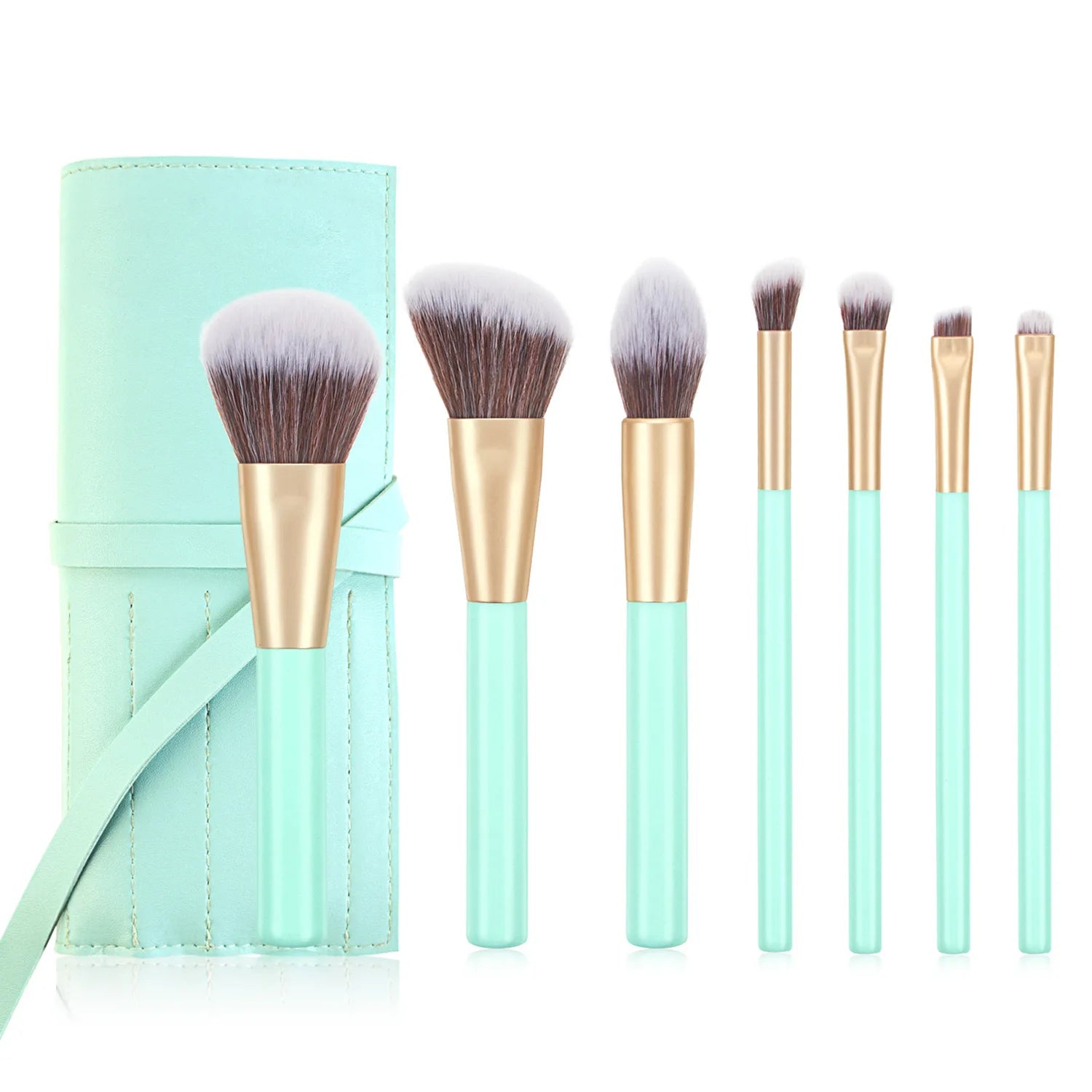 Wholesale Customized Logo Professional Makeup Brush Set Synthetic Vegan 9pcs Makeup Brushes with PU Case  Cindorium