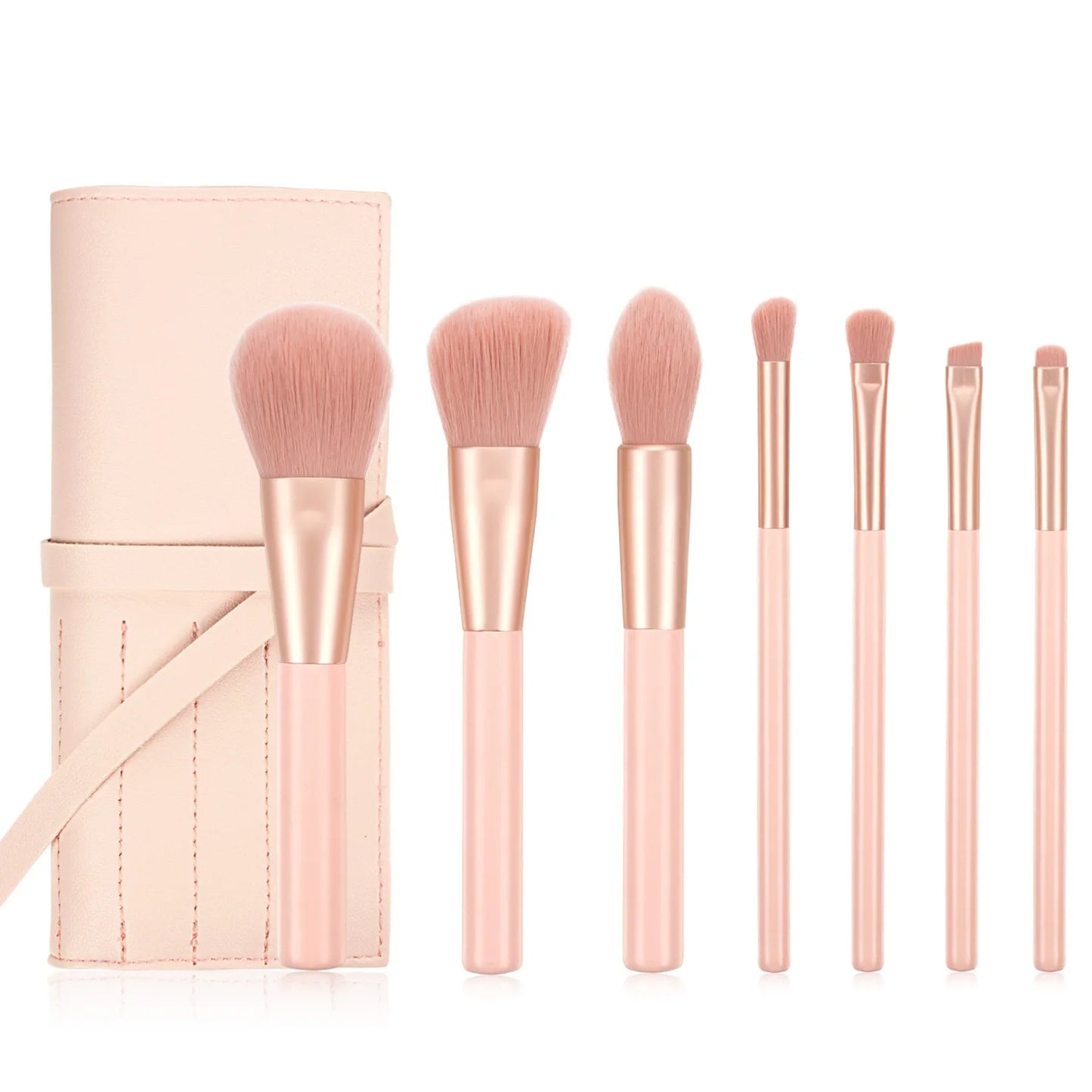 Wholesale Customized Logo Professional Makeup Brush Set Synthetic Vegan 9pcs Makeup Brushes with PU Case  Cindorium