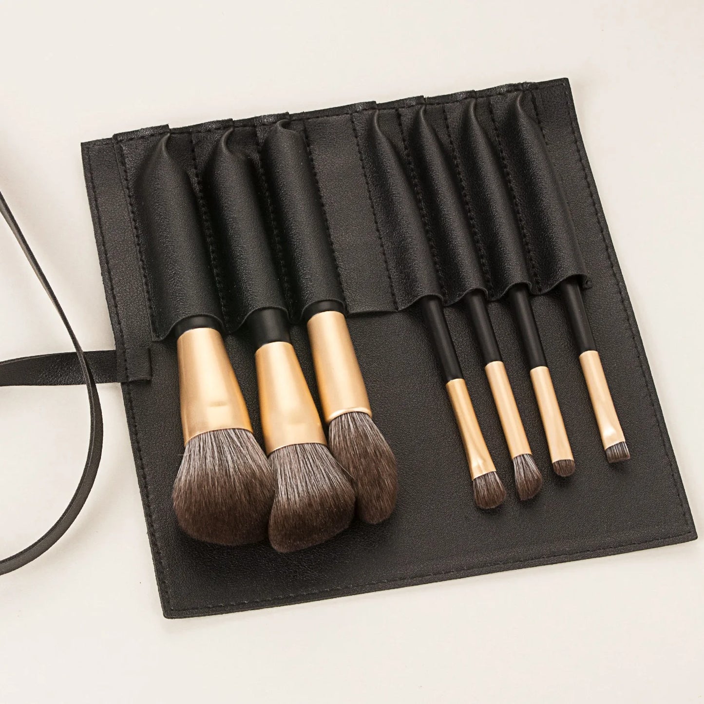 Wholesale Customized Logo Professional Makeup Brush Set Synthetic Vegan 9pcs Makeup Brushes with PU Case  Cindorium