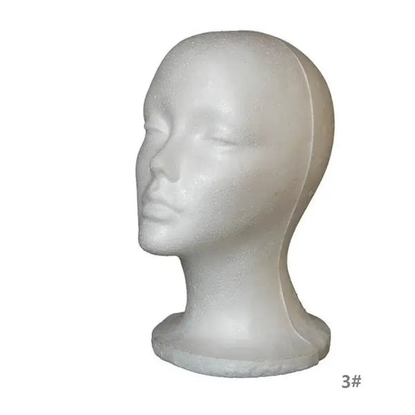 Styrofoam Foam Head Wig Stand/Wig Holder - Cindorium