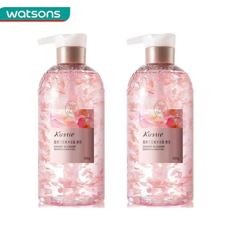 Kustie Essence Cherry Blossom Petal Shower Gel - Cindorium