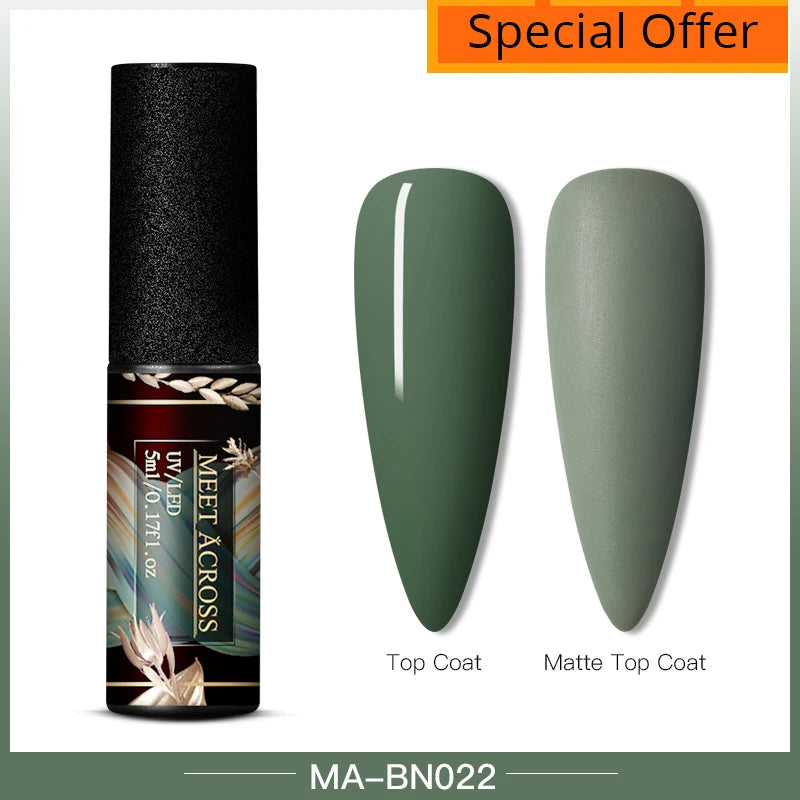 MEET ACROSS Metallic 5ml Nail Art Gel Polish - Cindorium