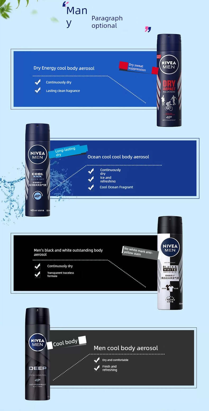 NIVEA MEN Antiperspirant 48H Dry and Cool - Cindorium