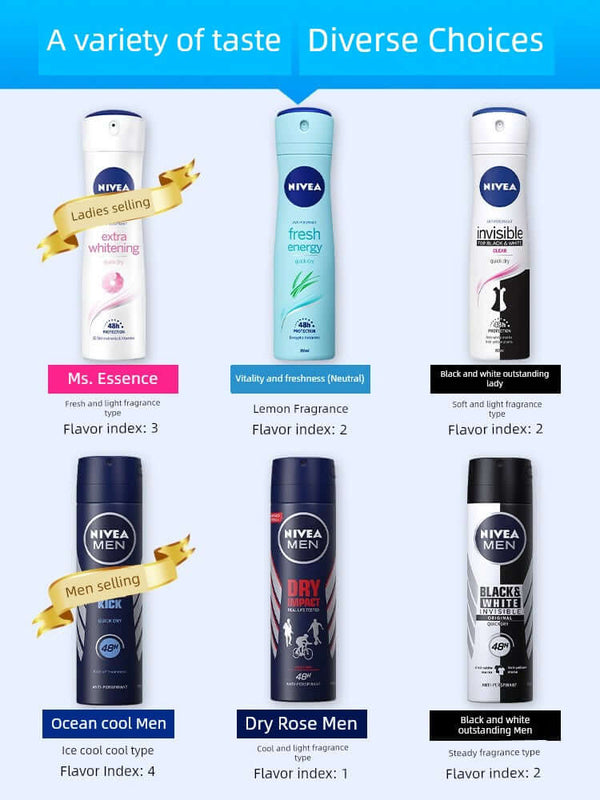 Nivea Antiperspirant Spray Dew Female Men Fragrance - Cindorium