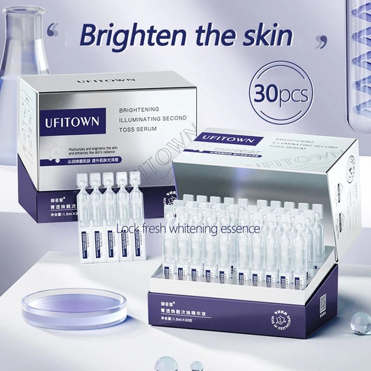 Arbutin Niacinamide Whitening Face Serum Remove Dark Spots Melanin Brighten Shrink Pores  Moisturizing Fade Fine Lines 30Pcs/set MICILNK Store