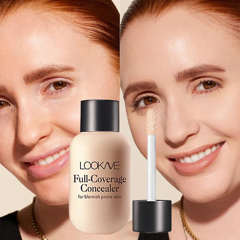 Waterproof Liquid Concealer – Full Coverage for Acne & Dark Circles GraceCavally Store
