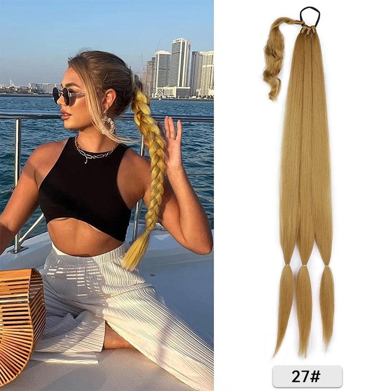 Long Synthetic Braided Ponytail Extension - Cindorium