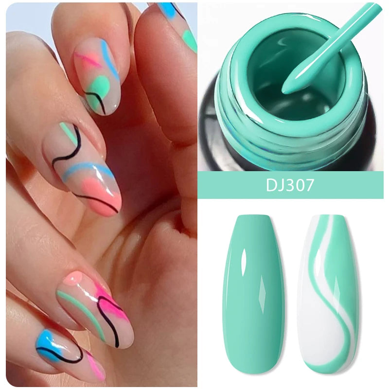 MEET ACROSS Metallic 5ml Nail Art Gel Polish - Cindorium