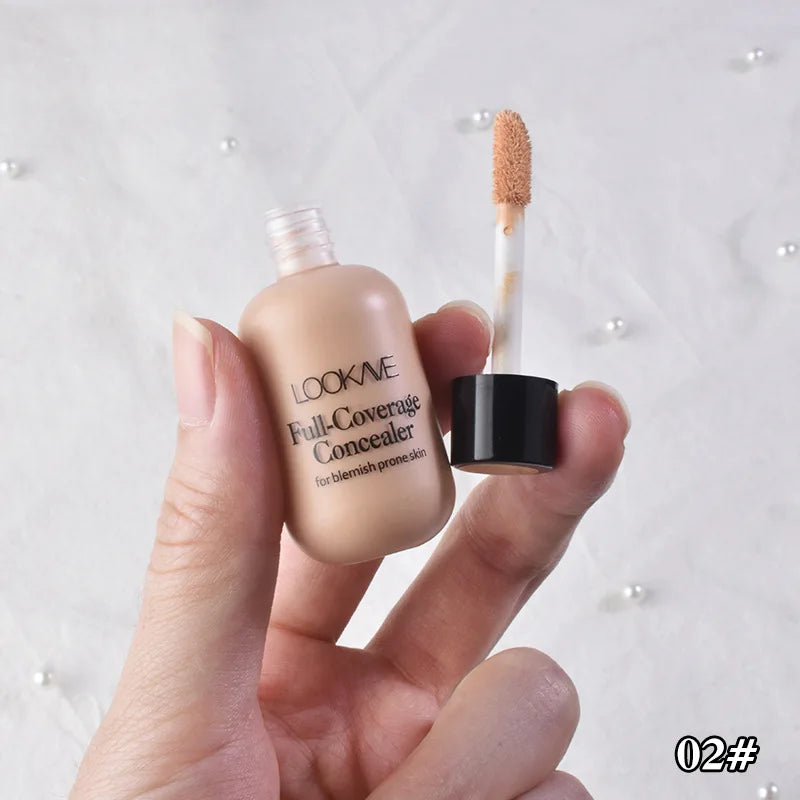 Waterproof Liquid Concealer – Full Coverage for Acne & Dark Circles GraceCavally Store