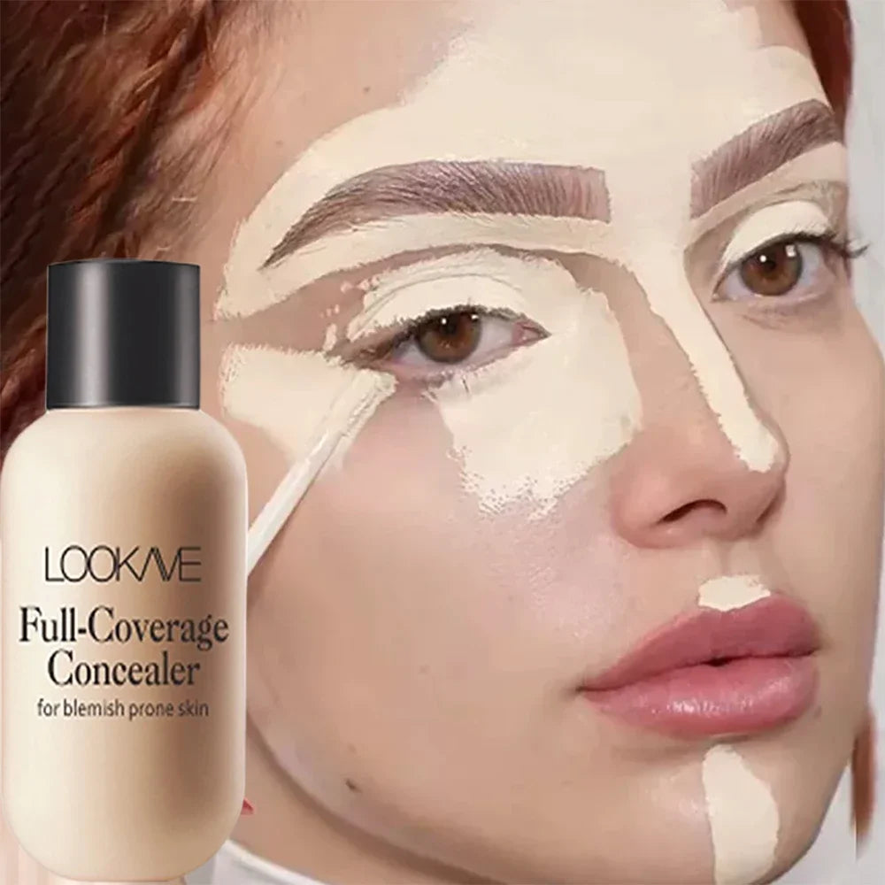 Waterproof Liquid Concealer – Full Coverage for Acne & Dark Circles GraceCavally Store