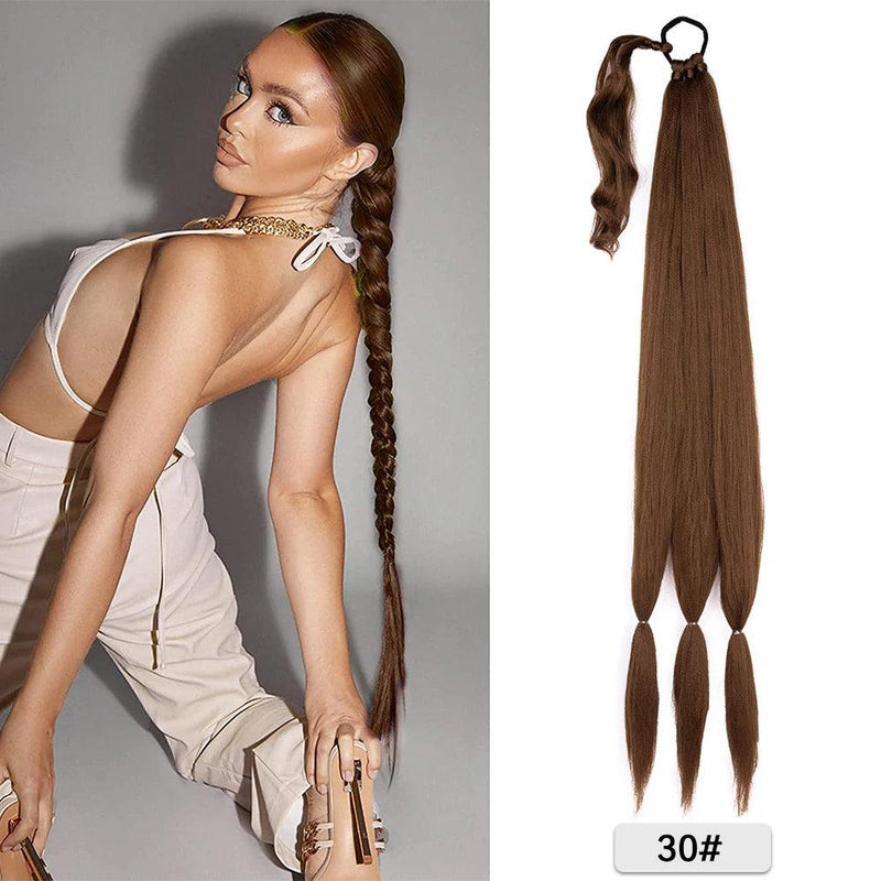 Long Synthetic Braided Ponytail Extension - Cindorium