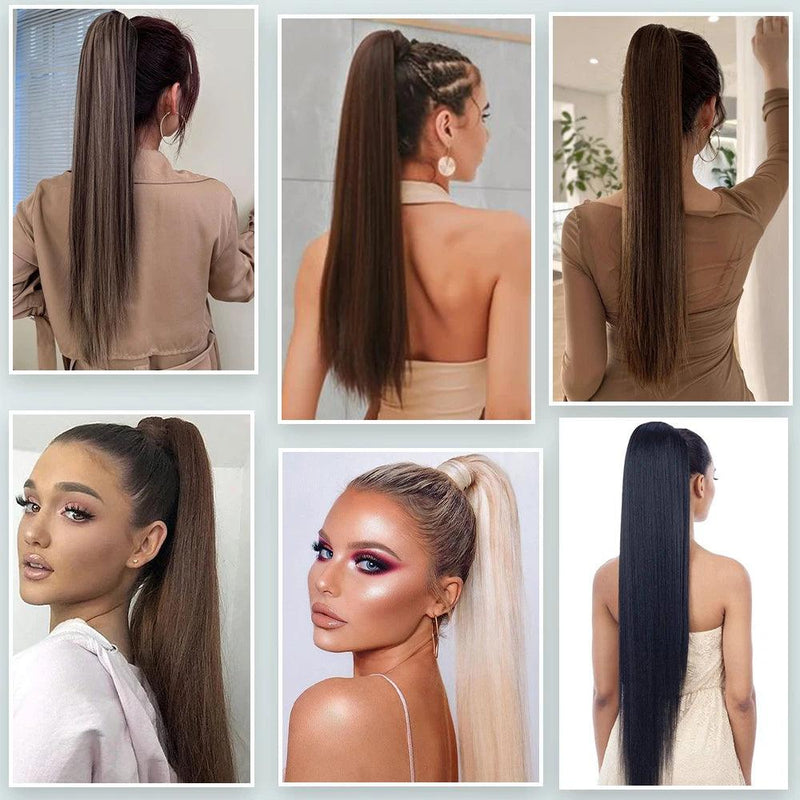 Synthetic Ponytail Extension With Elastic Band - Cindorium