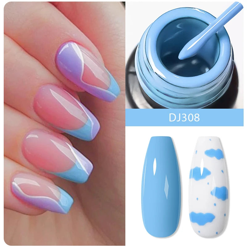 MEET ACROSS Metallic 5ml Nail Art Gel Polish - Cindorium