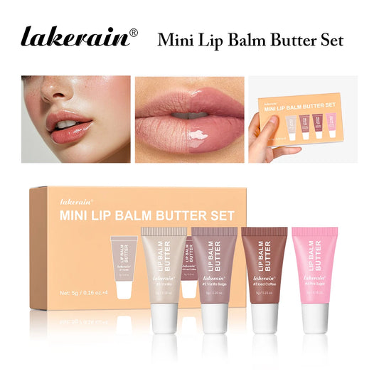 Summer Butter Mini Lip Balm Travel Kit – Buttery Moisturizing Tinted Lip Balm Set for All Skin Types