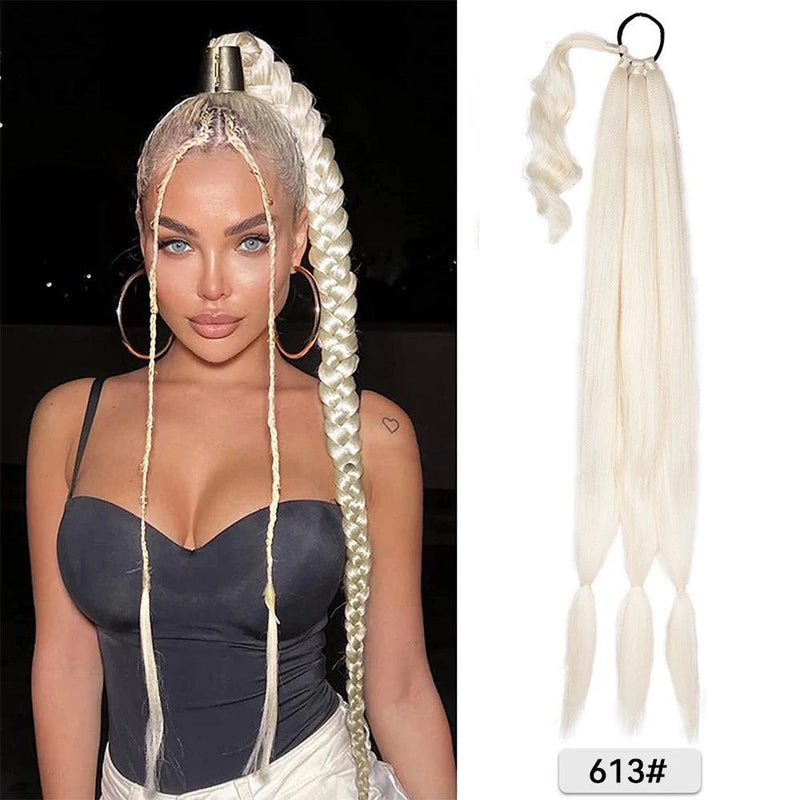 Long Synthetic Braided Ponytail Extension - Cindorium