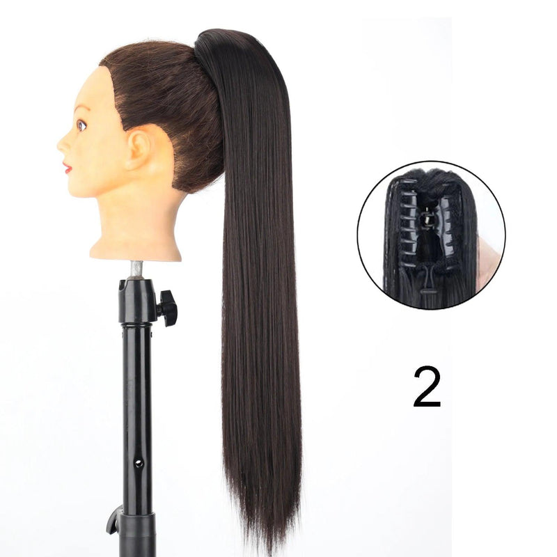 Synthetic Claw Clip-on Ponytail Hair Extension - Cindorium