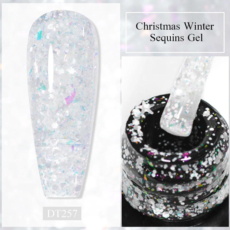 MEET ACROSS Metallic 5ml Nail Art Gel Polish - Cindorium