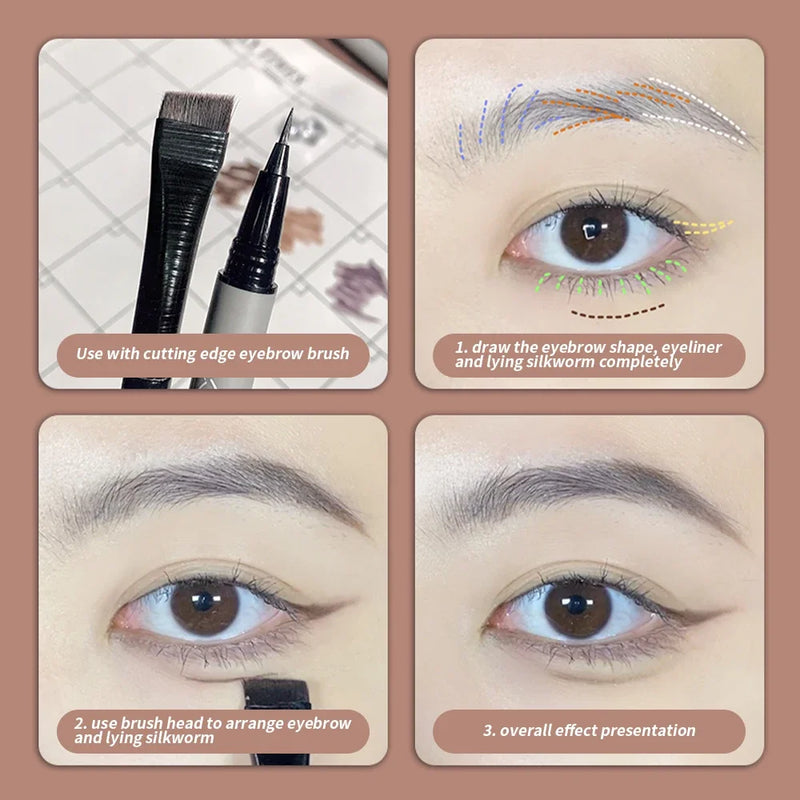 Lasting Liquid Eyebrow Pencil - Waterproof & Precise - Cindorium