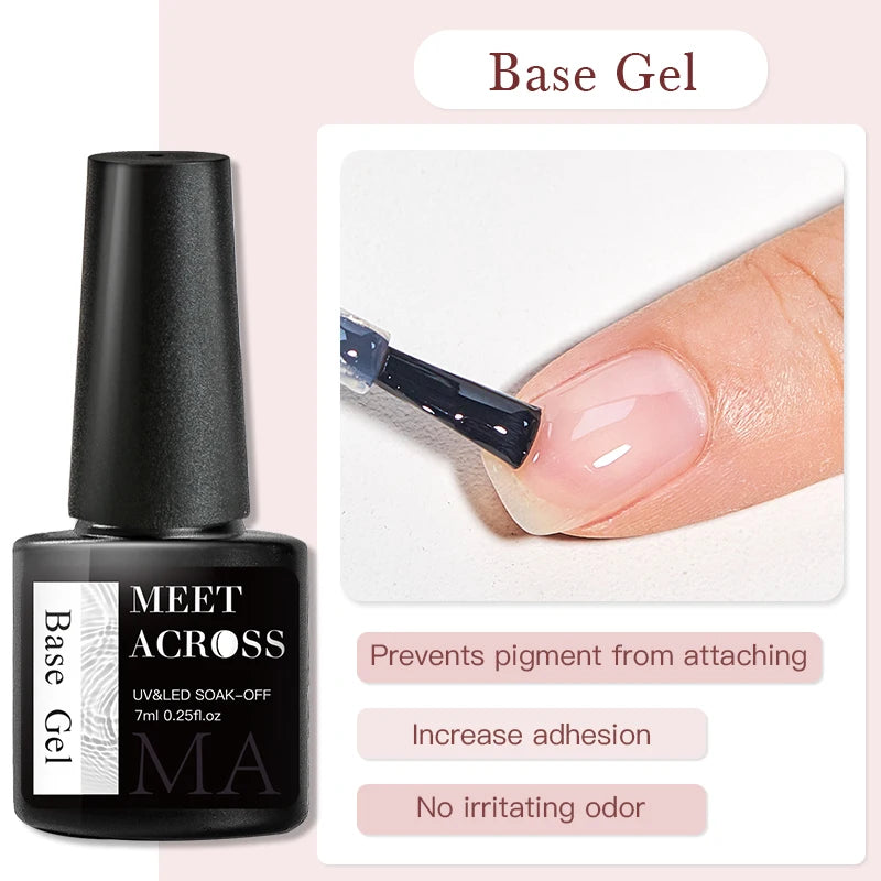 MEET ACROSS Metallic 5ml Nail Art Gel Polish - Cindorium