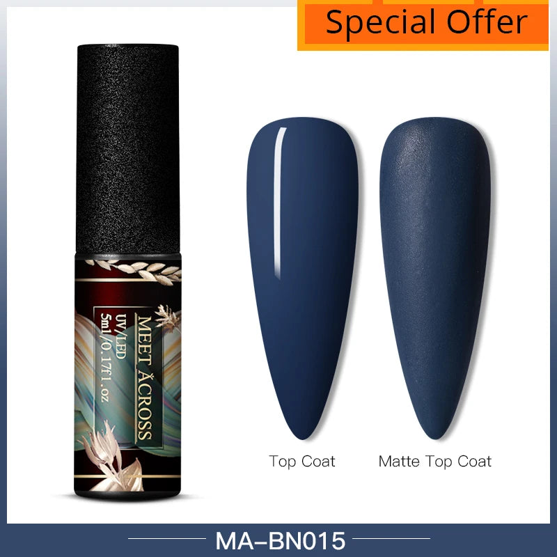 MEET ACROSS Metallic 5ml Nail Art Gel Polish - Cindorium