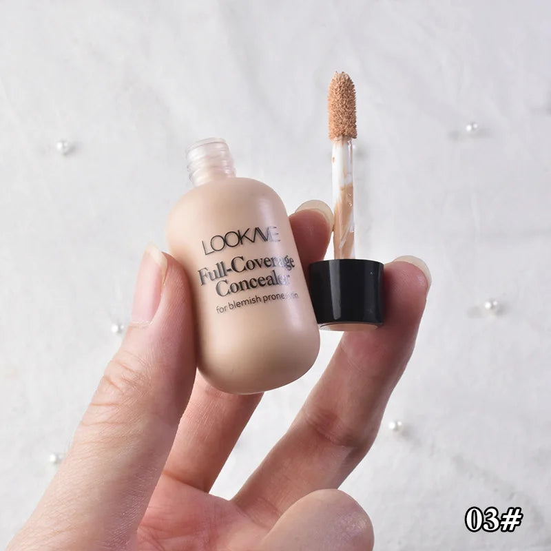 Waterproof Liquid Concealer – Full Coverage for Acne & Dark Circles GraceCavally Store