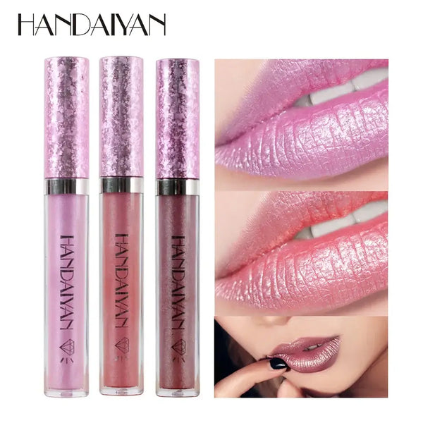 HANDAIYAN Metallic Glitter Matte Liquid Lipstick - Cindorium